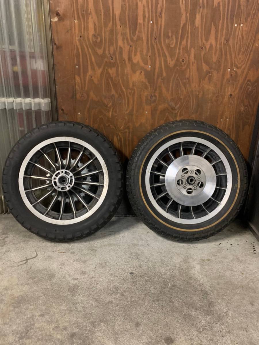 ハーレー ショベル AMF 16本キャストホイール・タイヤ 前後セット 16