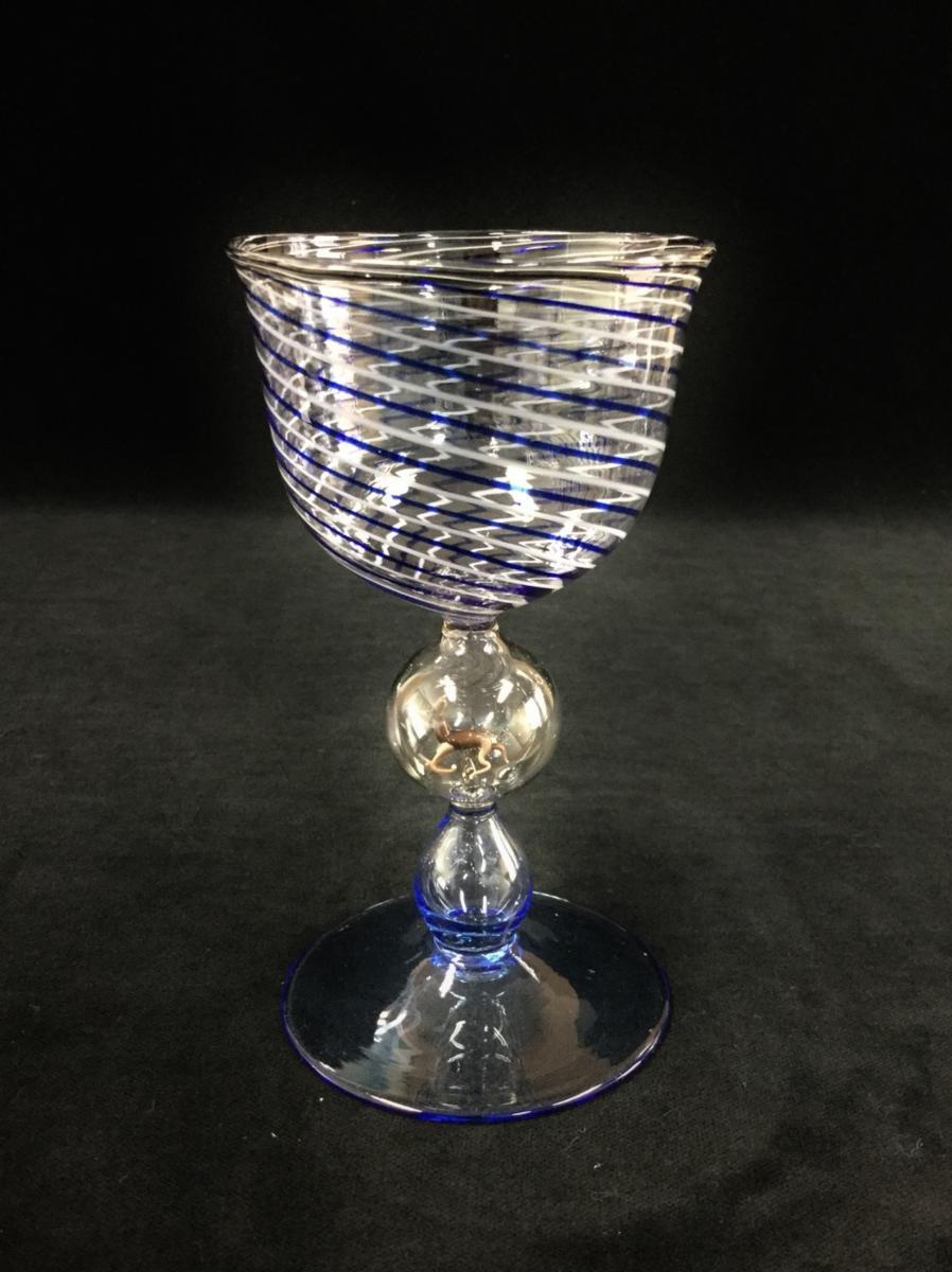 オーストリアアンティークフィギュア入りビミニグラス オーストリア