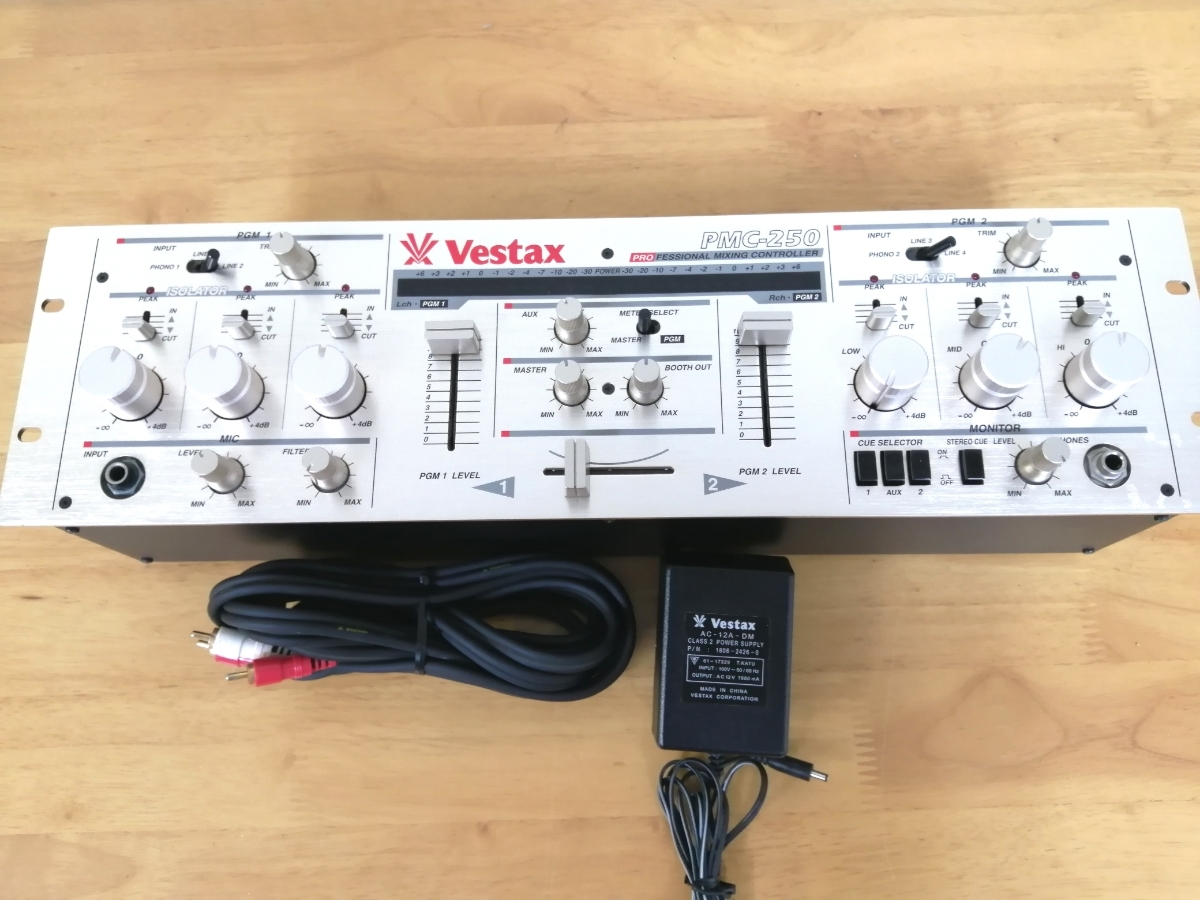 希少!! PMC-250 Vestax DJミキサー ロータリーミキサー ベスタクスの