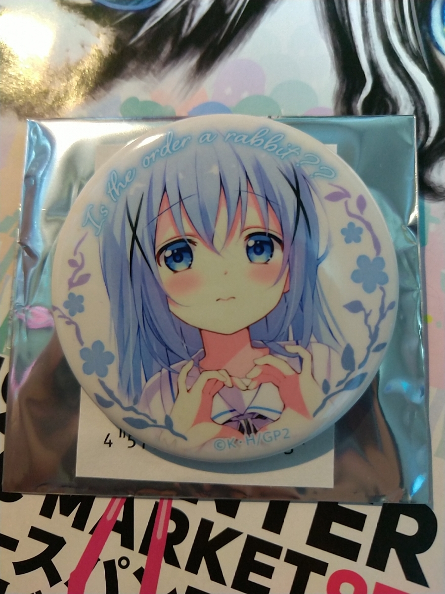 ごちうさ チノ 缶バッジ ハートポーズ ごちうさ チノ 缶バッジ C97