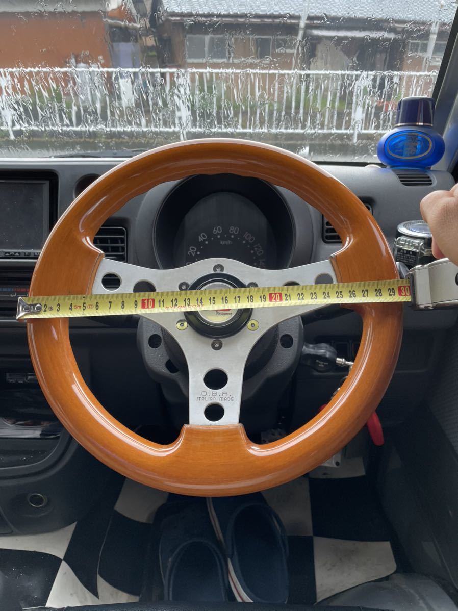 ウッドハンドル 小径ステアリング oba 約23パイ 旧車 街道レーサー