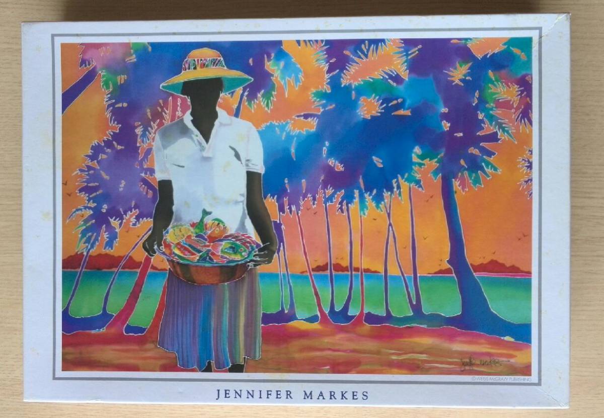 中古】ジェニファー・マークス ジグソーパズル FISH FOR DINNER