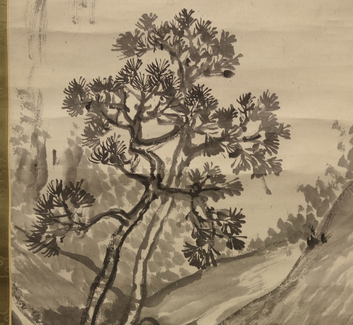 山水画 巻物 五巻 水墨画 中国絵画 名家 唐寅 松崖別業図 水墨絵