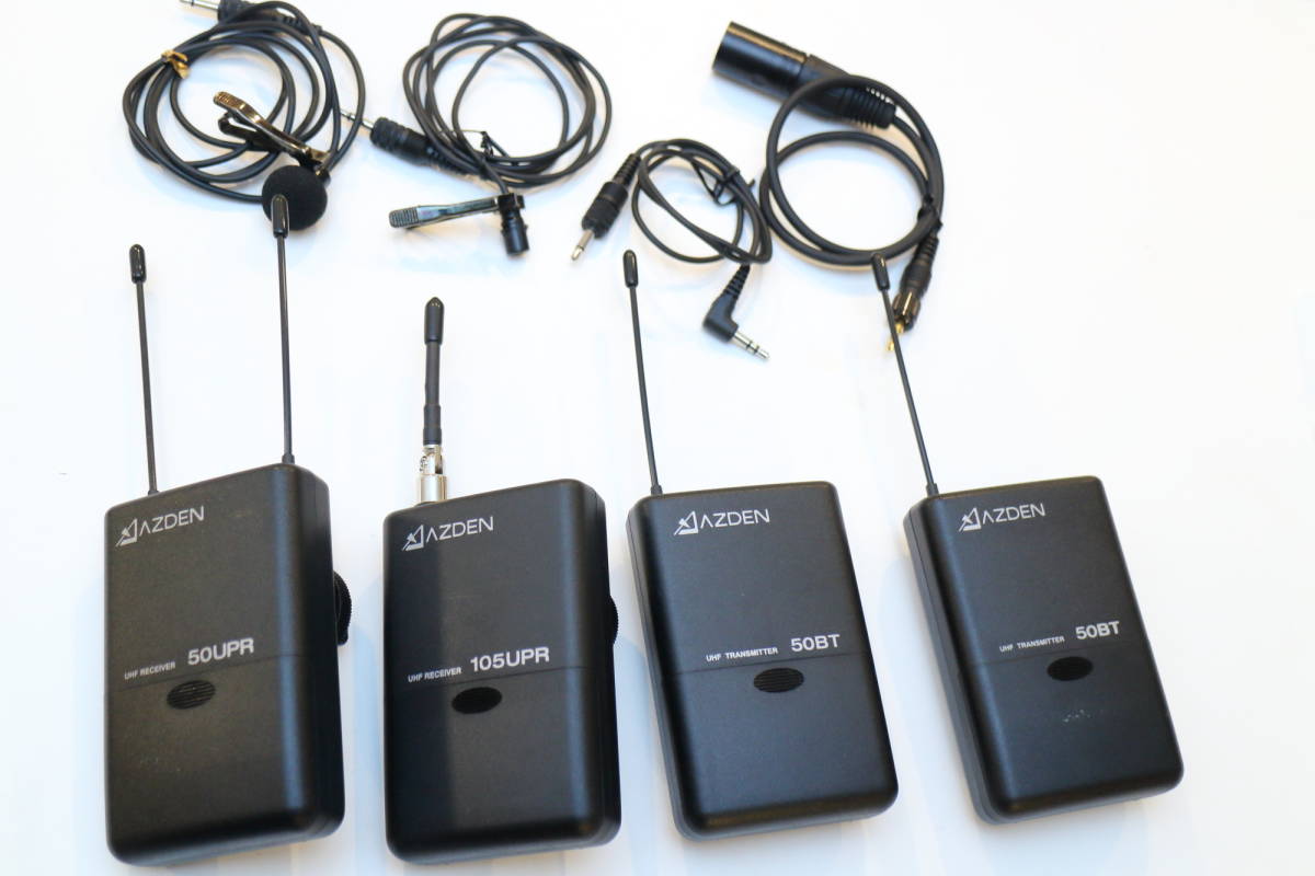 AZDEN アツデン ワイヤレスマイクシステム 50UPR 50BT セット AZDEN