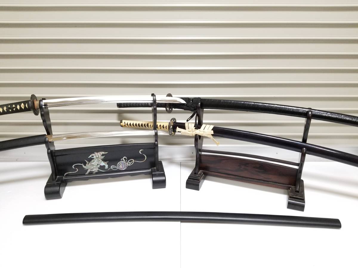 1】 るろうに剣心 小太刀二刀流 模造刀 コスプレ 四乃森蒼紫 長刀 三本