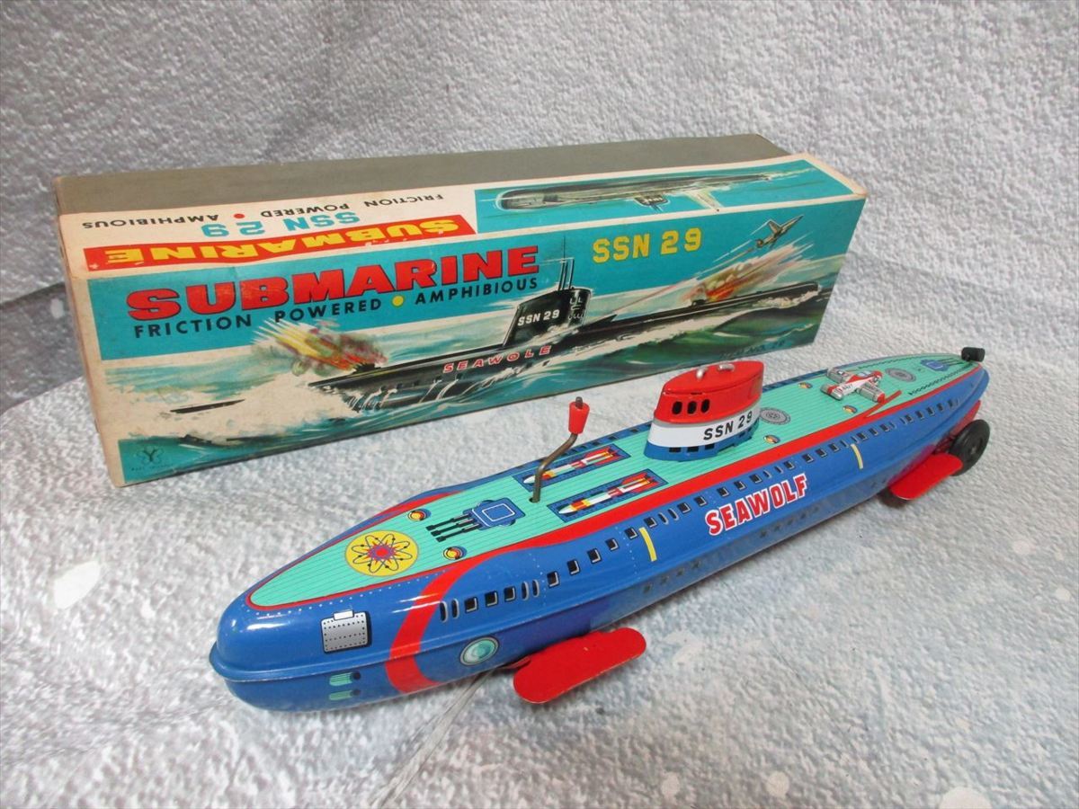ヨネザワ 米澤玩具 サブマリン SSN29 シーウルフ 潜水艦 ブリキ