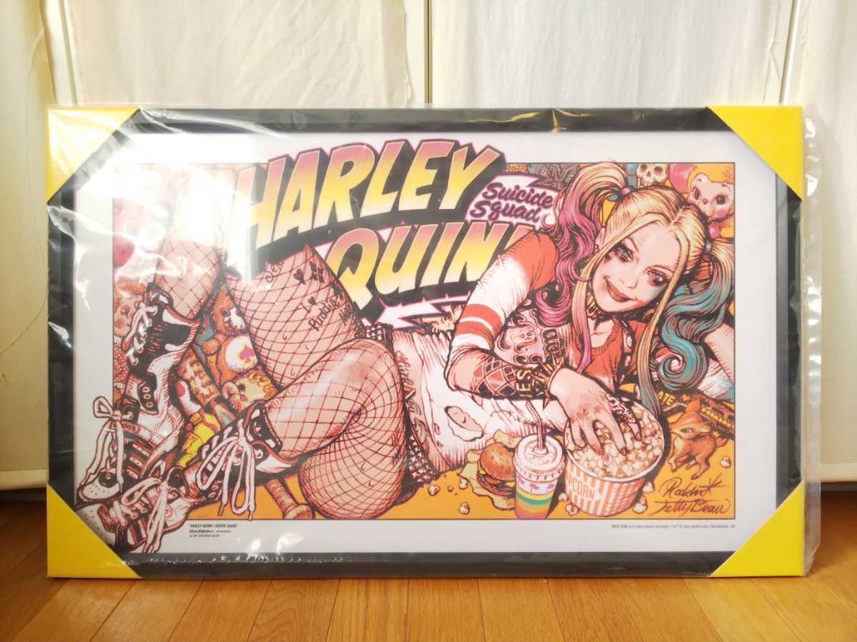 新品】ROCKIN JELLY BEAN HARLEY QUINN シルクスクリーン 専用フレーム