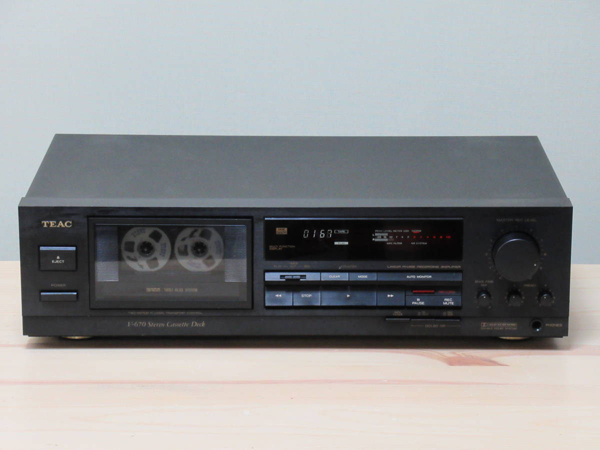 ◇TEAC V-670 3ヘッドカセットデッキ 動作保証品◇の落札情報詳細