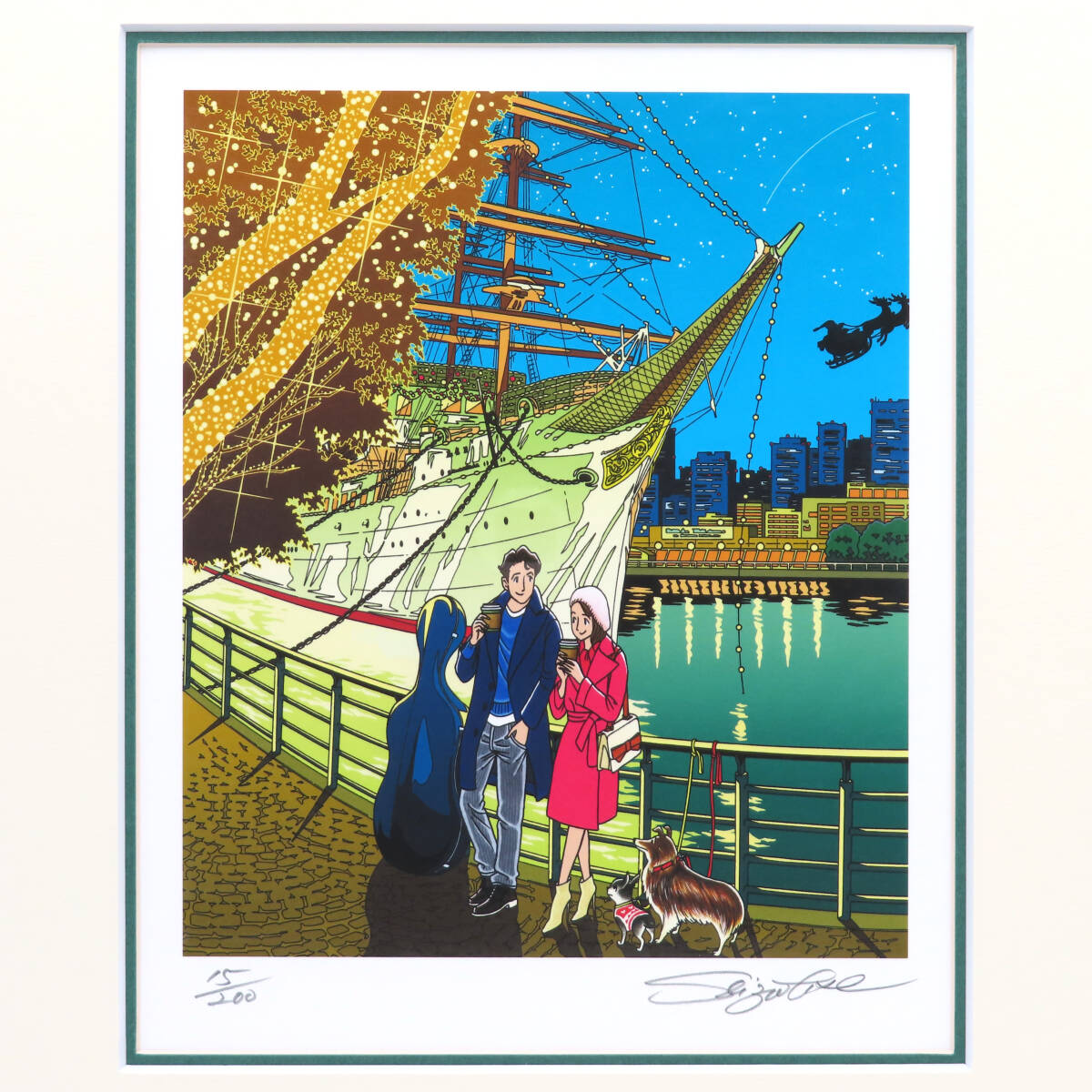 ☆ 定岡宏 ◇ 油彩画 ◇ SM ◇ カフェテラスコメット ◇ 直筆サイン