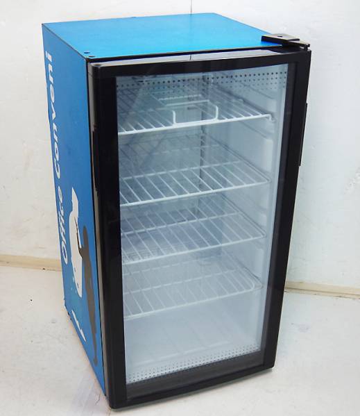 154業務用 冷蔵ショーケース オフィスコンビニ XW-105 左右開き 小型