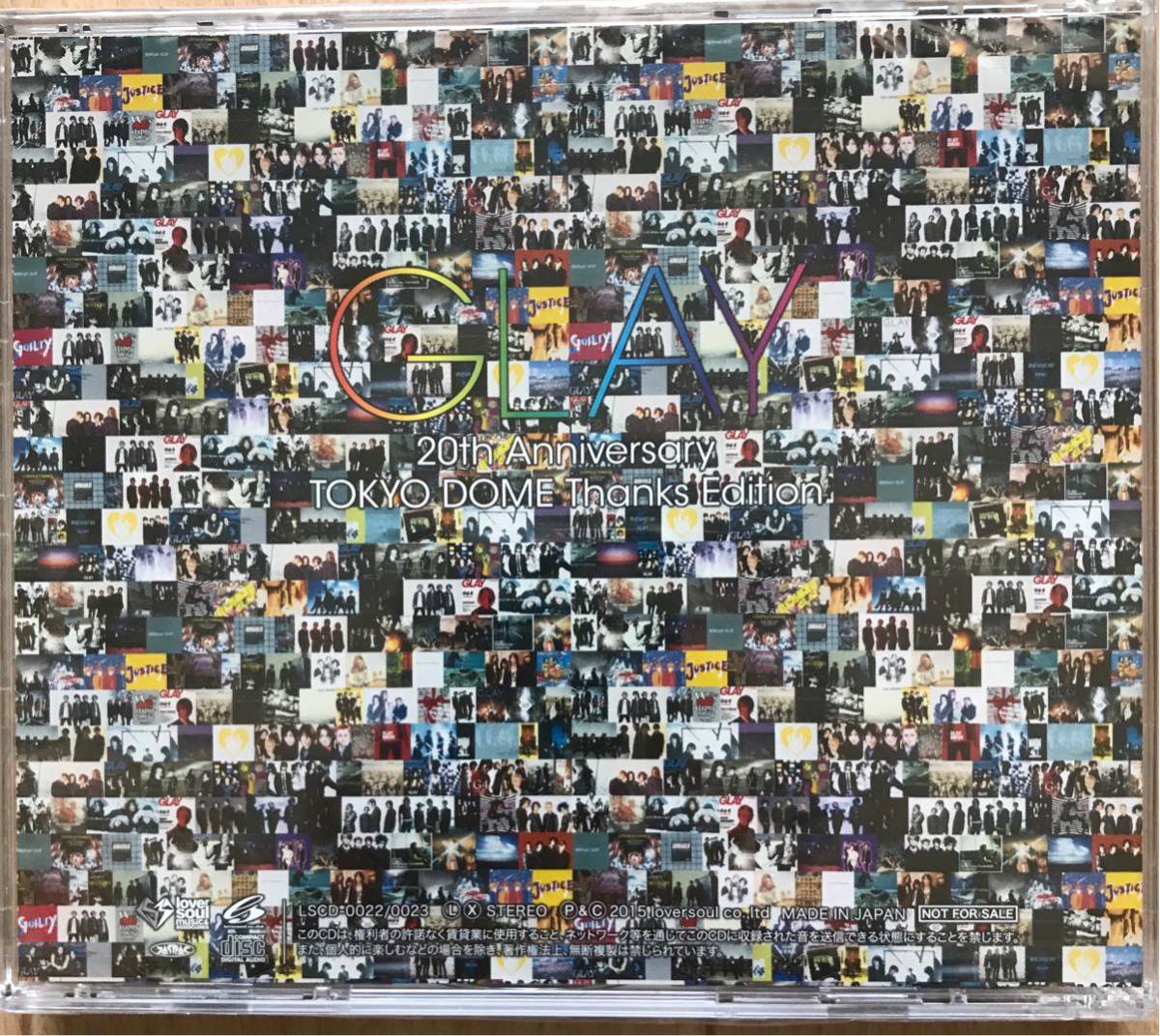 GLAY 非売品CD TOKYO DOME Thanks Edition