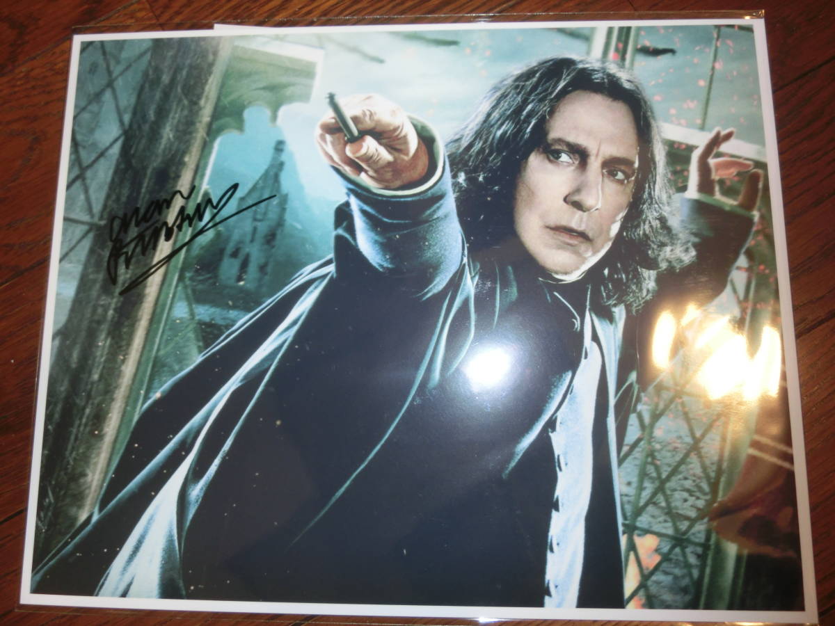 アラン・リックマン 直筆サイン入り写真 ハリー・ポッター セブルス