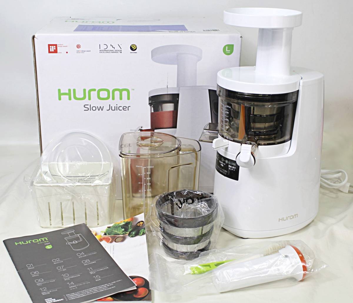 美品】Hurom ジューサー H2H-RBA11 ヒューロム スロージューサー H2H