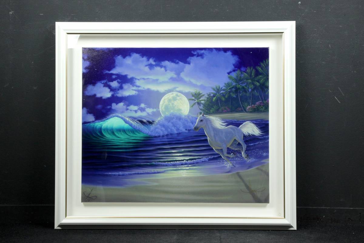 ◇櫟◇ 真作保証 ジョン・アル・ホーグ 「ムーンリットダンス」 シルク