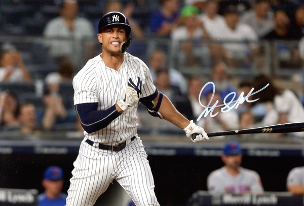 新品】ジャンカルロ・スタントン 直筆サインフォト/写真 MLB