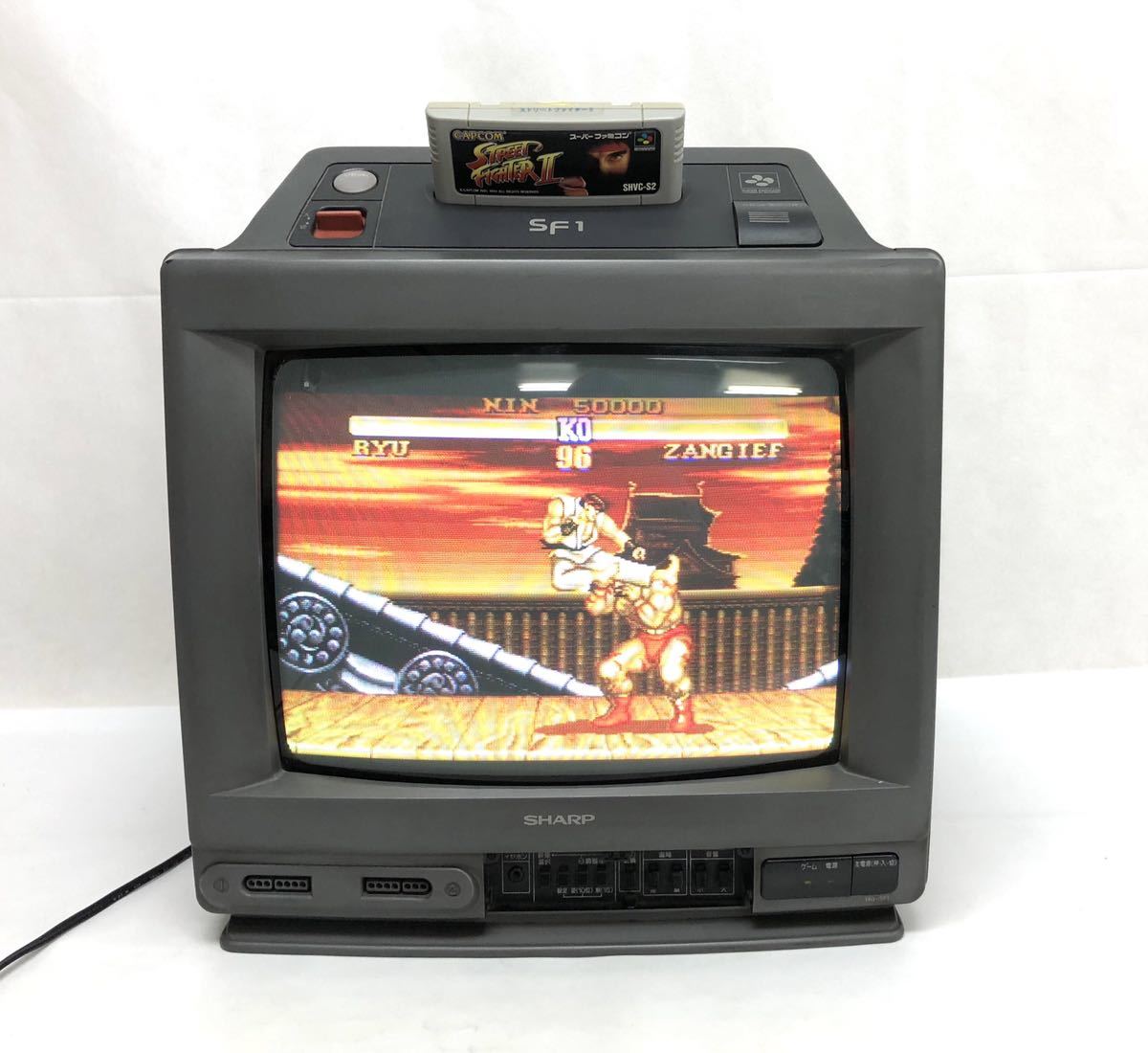 SHARP SHARP 14G-SF1 スーパーファミコン内蔵テレビ 14型＊現状品 14G