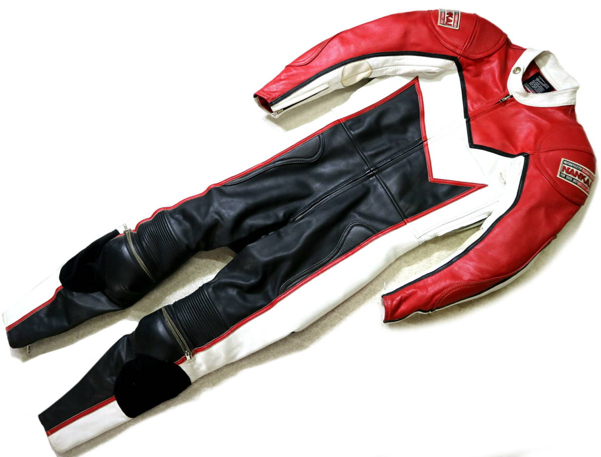 ライダー レーシングスーツ Sサイズ Top Rider 南海 革つなぎ Sサイズ