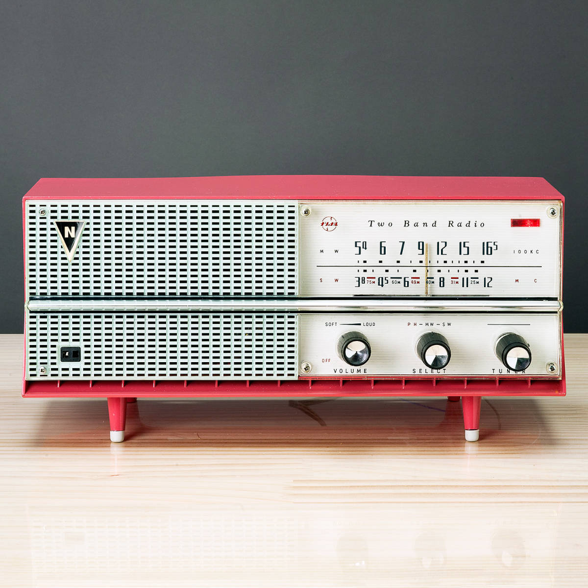 昭和レトロアンティーク] ナショナルNATIONAL DX-475？ 真空管ラジオ