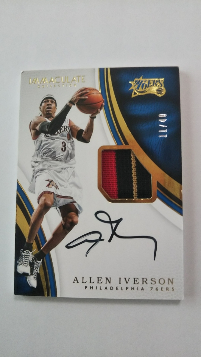 NBAカード アイバーソン サインカード｜NBAカード アイバーソン サイン