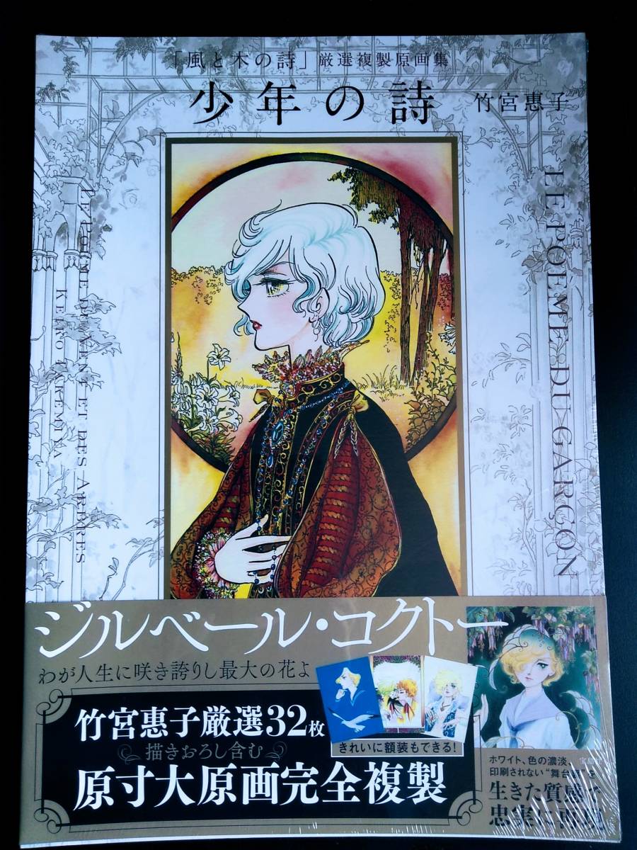 竹宮恵子 直筆色紙「風と木の詩」ジルベール まんだらけ保証書あり