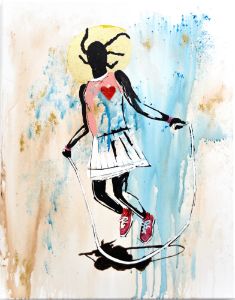 Jump rope girl - The Art of Jason Wilcox - Paintings & Prints