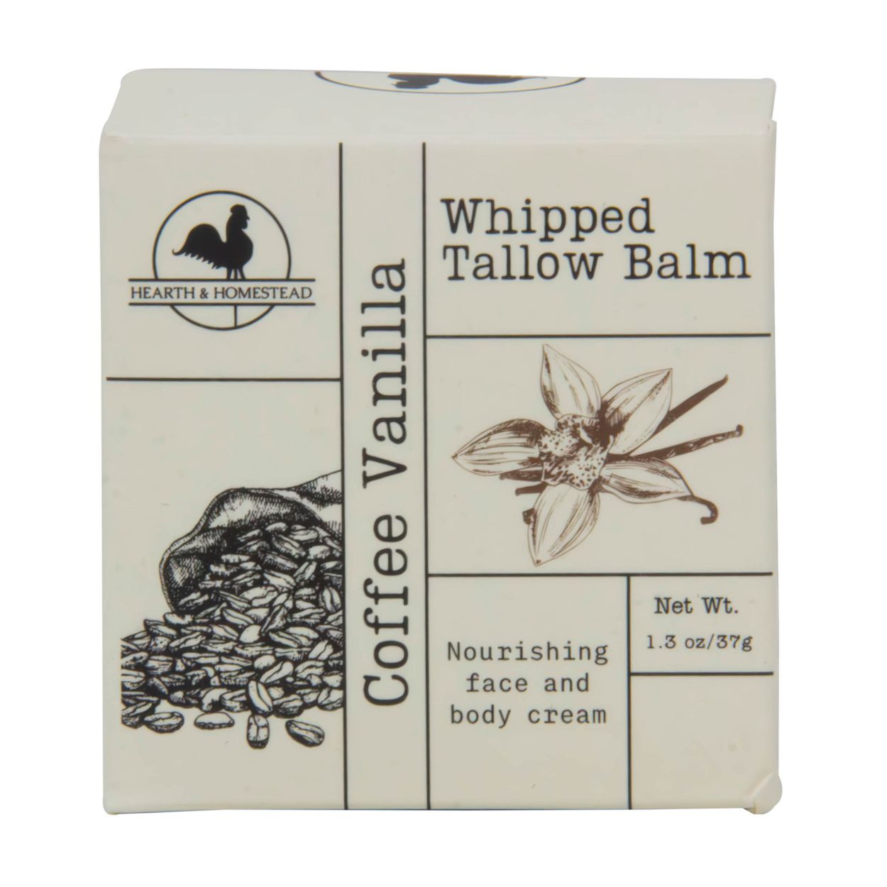 Hearth & Homestead Whipped Tallow Balm, Coffee Vanilla - Azure