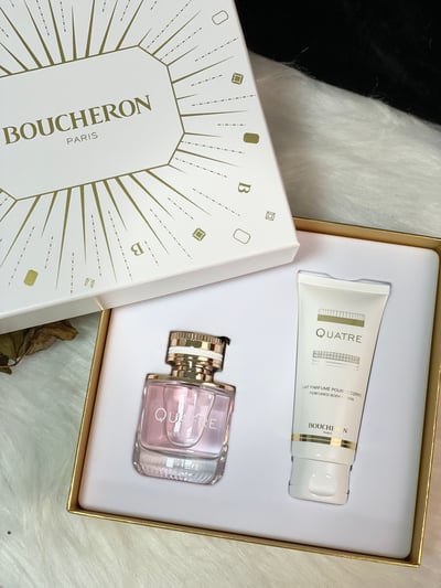 BOUCHERON Quatre For Women 伯瓊經典環戒女性淡香精禮盒淡香精50ml +