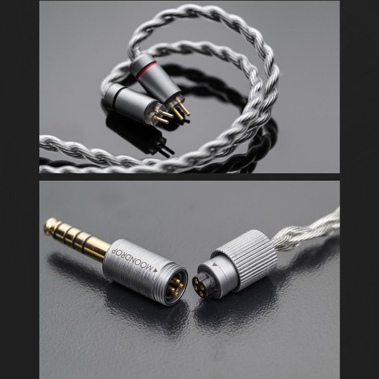 MoonDrop 水月雨Dark Saber 黑劍耳道式耳機入耳十單元二圈八鐵| 有線