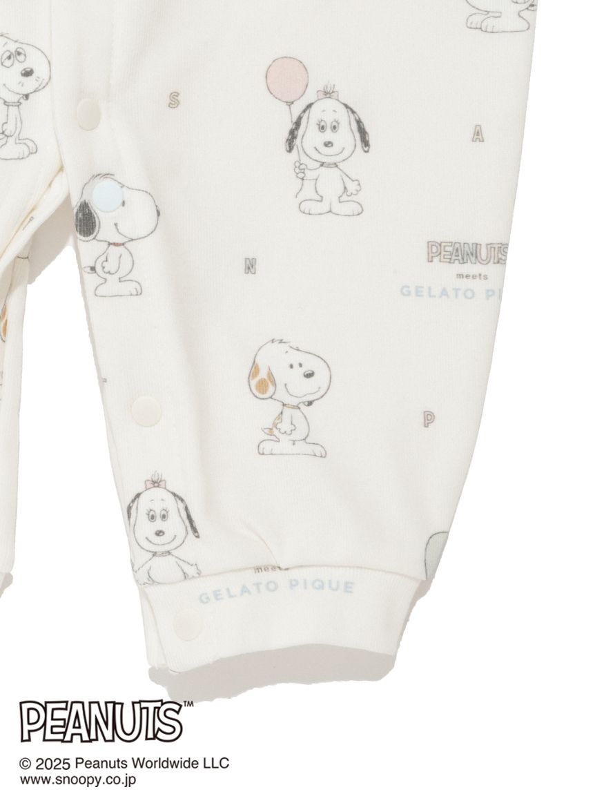 PEANUTS PUPPIES】【BABY】新生児 総柄2WAYオール(新生児 (50cm