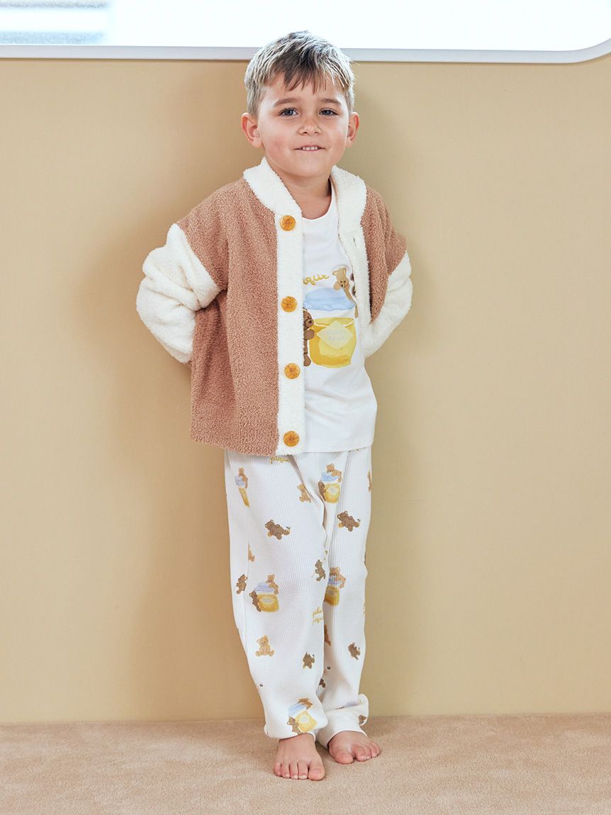 KIDS】ベビモコはちみつベアピケジャン(パーカ)｜ルームウェア