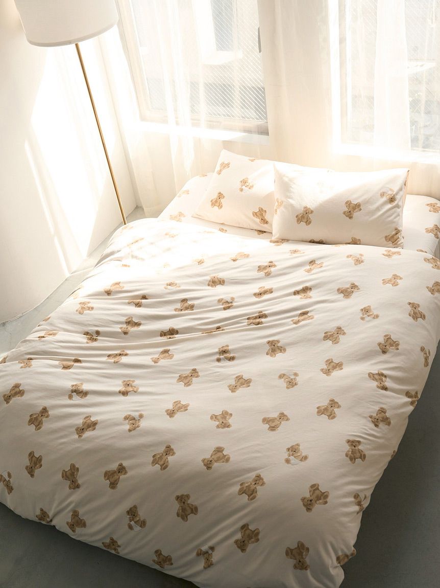 Sleep】ベア柄3点セット（セミダブル）(寝具セット)｜ルームウェア