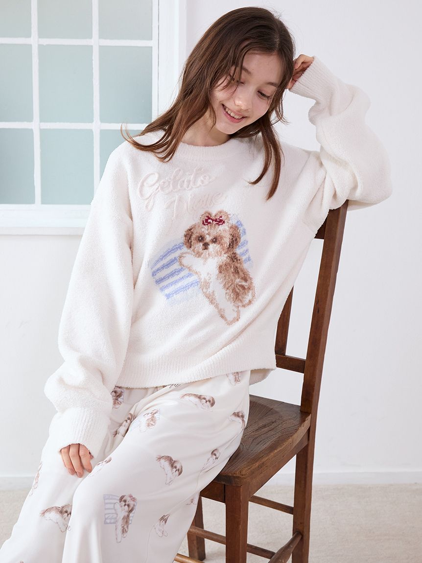 シーズージャガードプルオーバー(ニットプルオーバー)｜ルームウェア