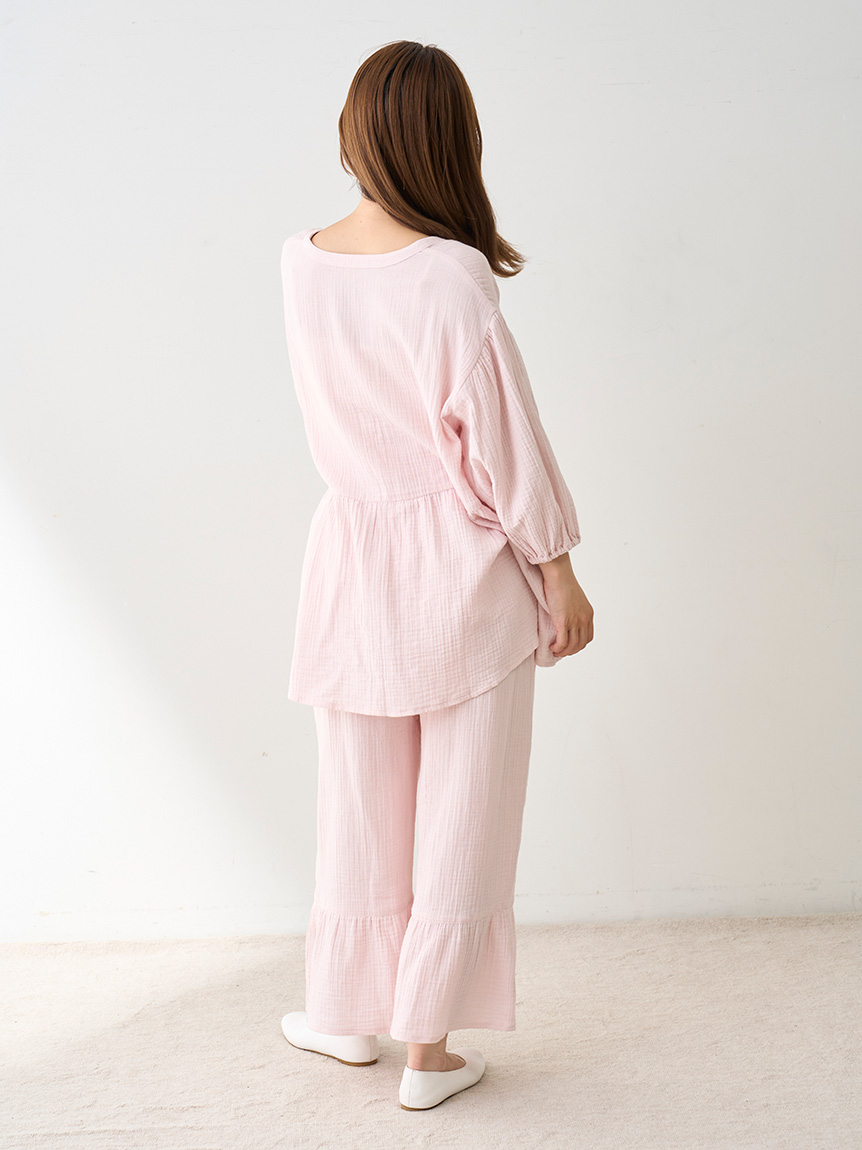 マタニティガーゼロングパンツ(ロングパンツ)｜ルームウェア・パジャマ