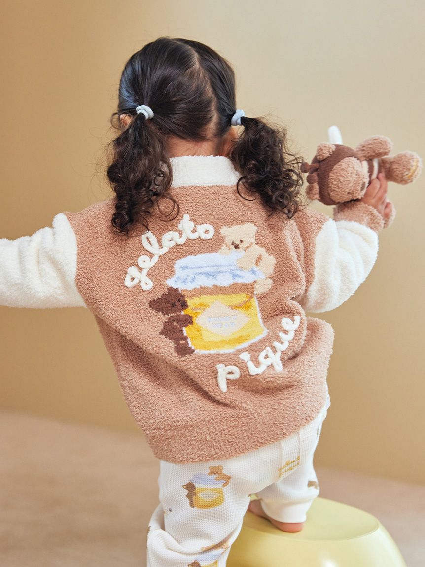 BABY】ベビモコはちみつベアピケジャン(ポンチョ・パーカ)｜ルーム