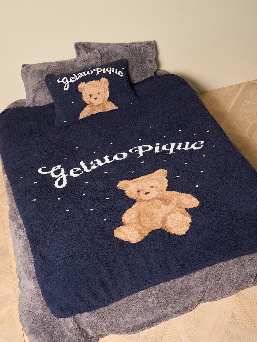 Sleep】【HOLIDAY】 スノーベア ジャガードマルチカバー(ブランケット