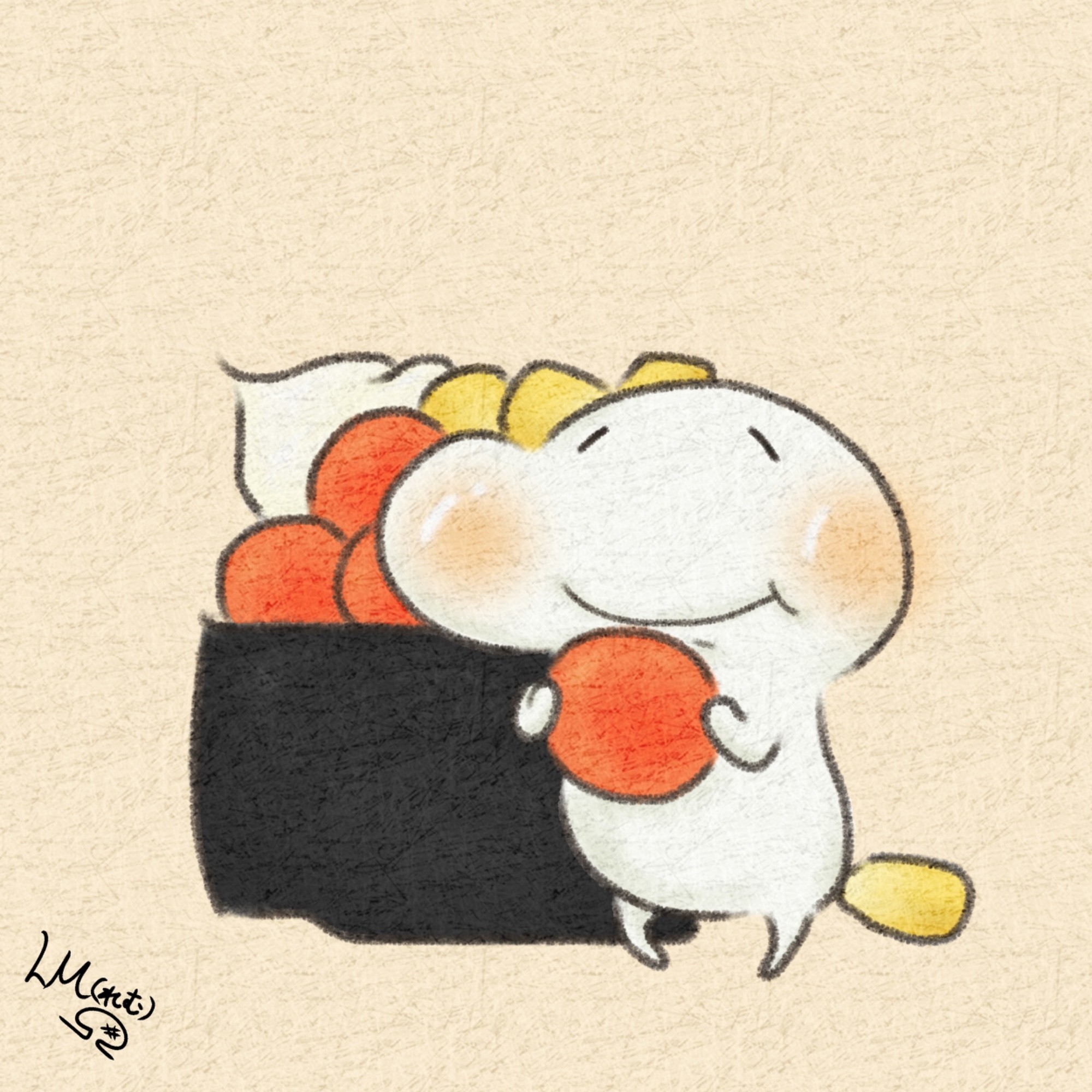 お餅の妖精「おもち」 - GENSEKI