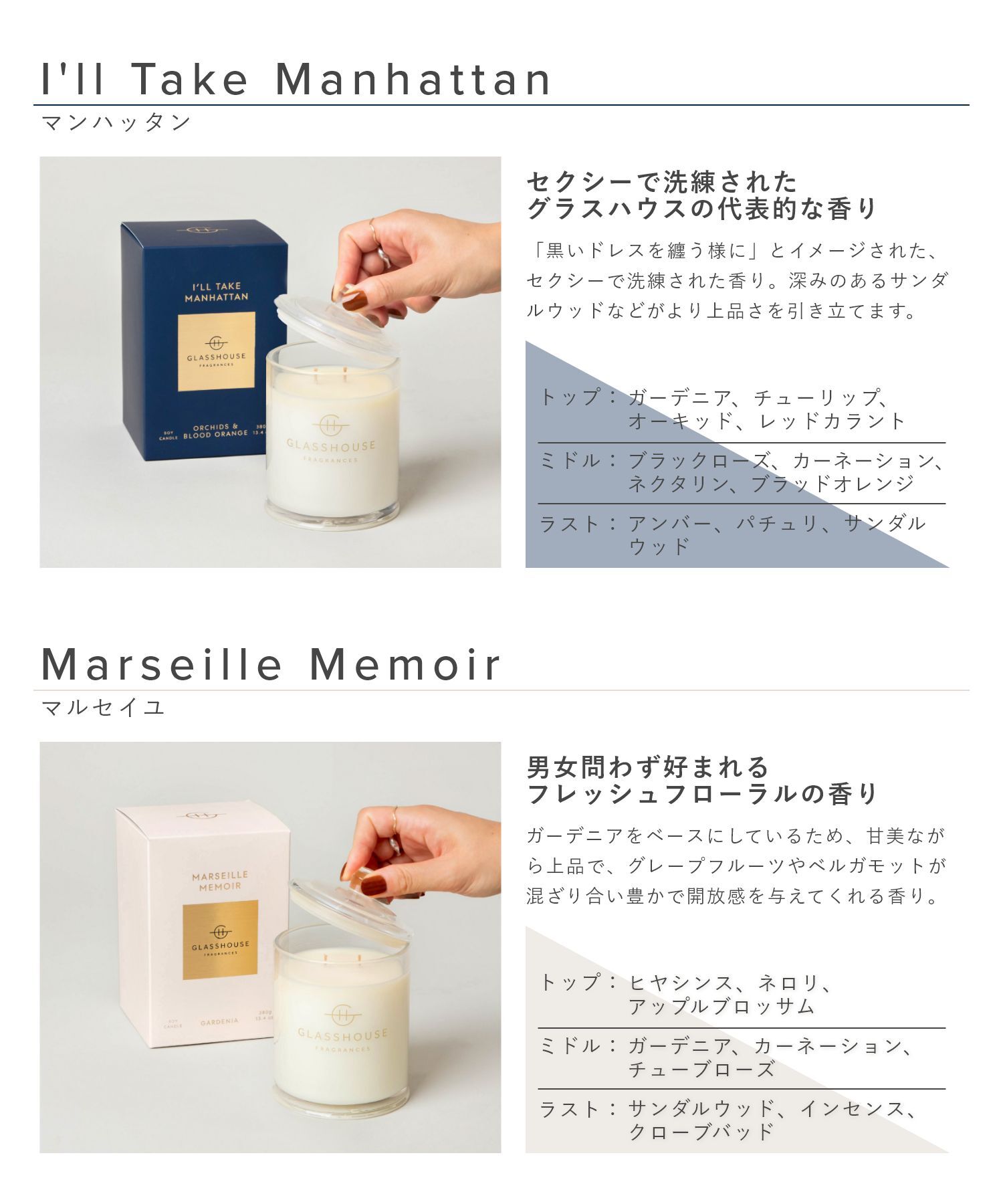 グラスハウス GLASSHOUSE アロマキャンドル Soy Candle 380g ソイ