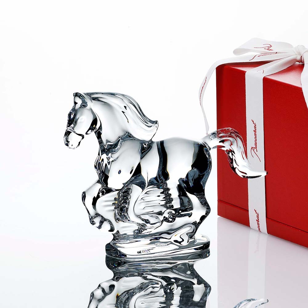 Baccarat バカラ 干支 馬 クリア 名入れ彫刻代込み 名入れ ギフト