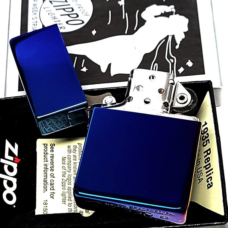 ZIPPO ライター 訳あり 一点物 1935復刻モデル レインボーチタン