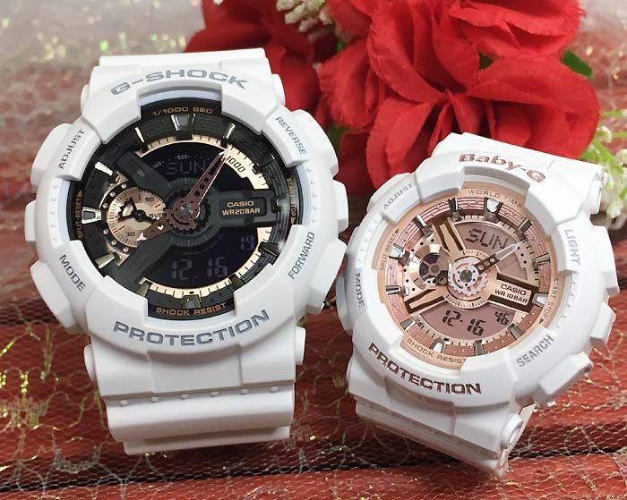 カシオ 恋人たちのGショック ペアウォッチ G-SHOCK BABY-G GA-110RG