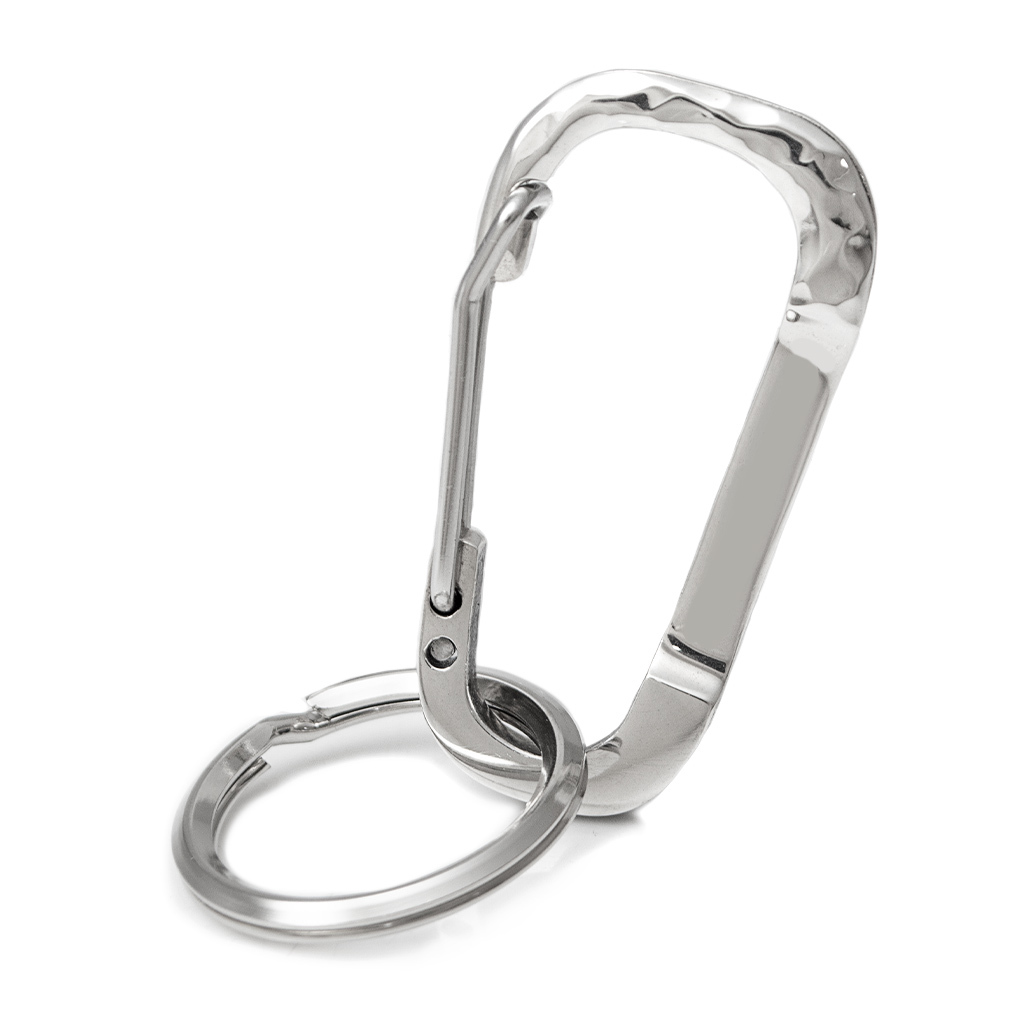 送料無料 名入れ無料 カラビナフック キーリング付き キーホルダー