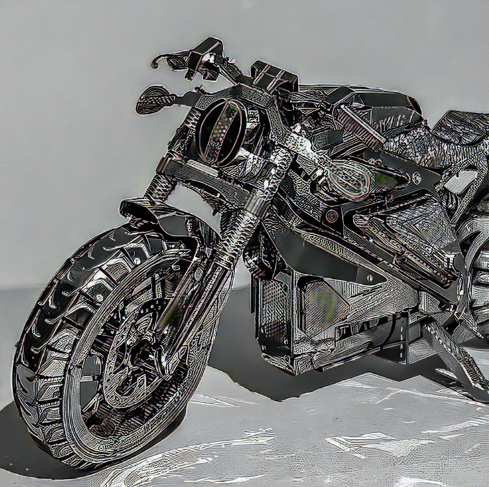 TOKIX 3D組み立て模型 立体工作キット メタルバイク (本体) - 【ねんど