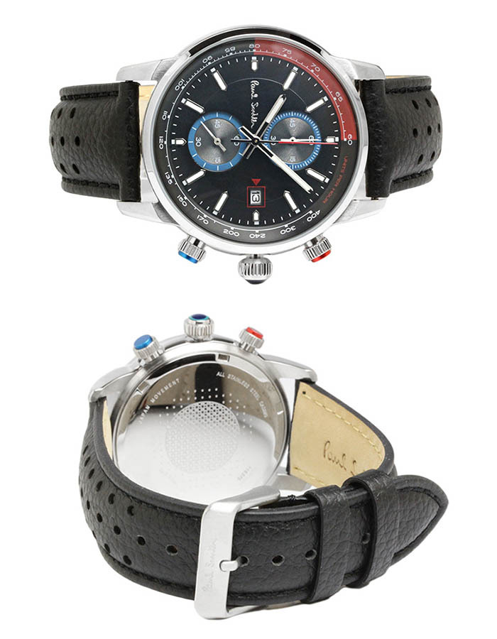 ポールスミス Paul Smith 腕時計 メンズ クロノグラフ 革ベルト 本革