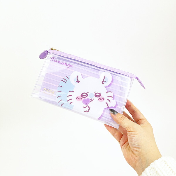 ちいかわ モモンガ・古本屋 クリアポーチ (mitte) - 【パーフェクト