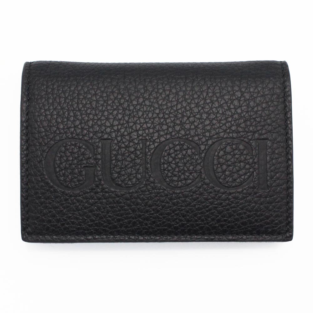 グッチ GUCCI カードケース 739389 0AAAZ 1199 ブラック 内面ブルー