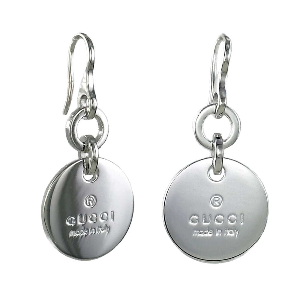 GUCCI グッチ ピアス 丸型 フック レディース 母の日 シルバー925 両耳