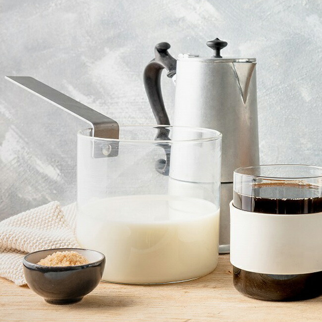 knIndustrie THE KETTLE ガラスの片手ポット[ガラス 鍋 直火 ガラス鍋