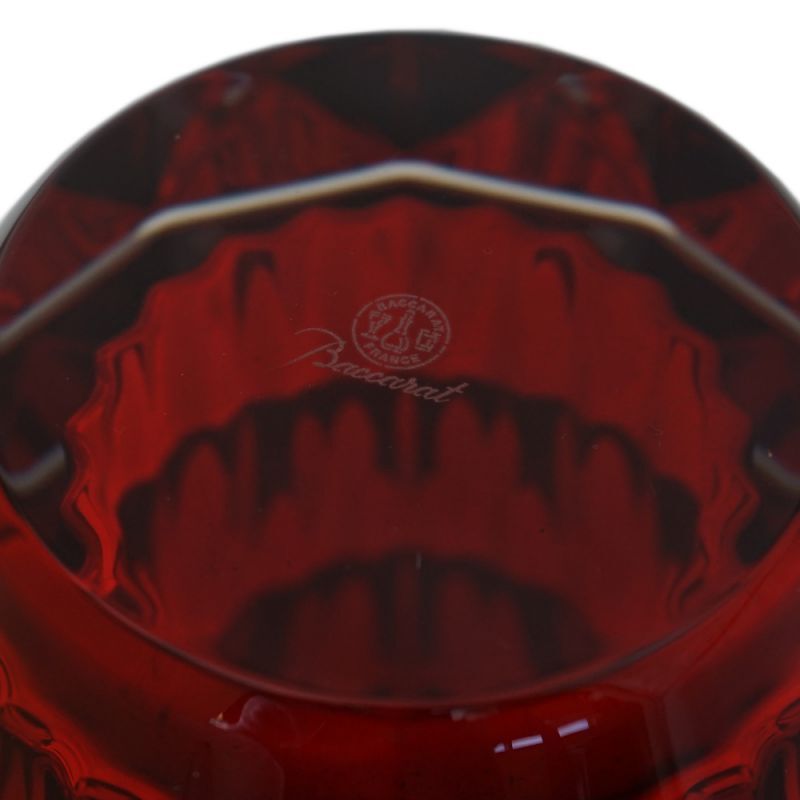 バカラ ベース 花瓶 ルクソール LOUXOR レッド M 23cm 2813624