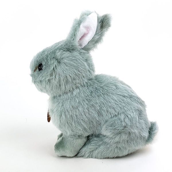 日本製 手作り ぬいぐるみ うさぎ(ウサギ) 座り グレー 4905330014450