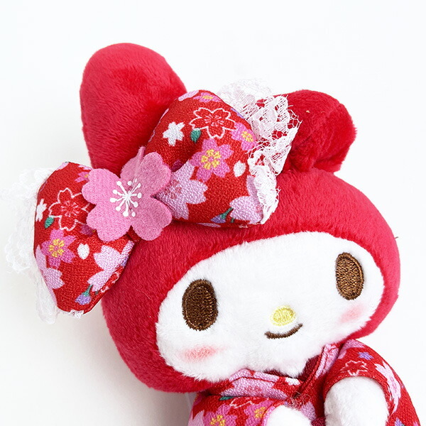サンリオ マイメロディ マスコット 桜着物 赤 ぬいぐるみ ボール